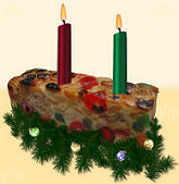 Fruitcake Candle Holder