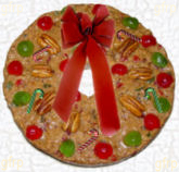 Fruitcake Wreath