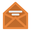 Mail icon showing open flap