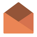 Mail icon with the flap up