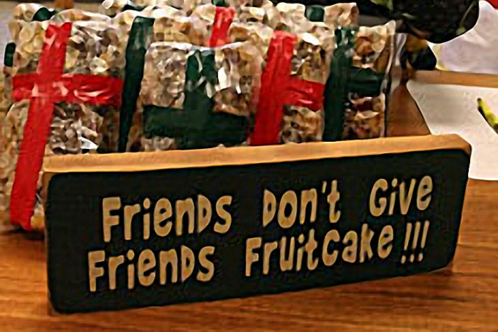 Church uses reverse-psychology to unload fruitcakes