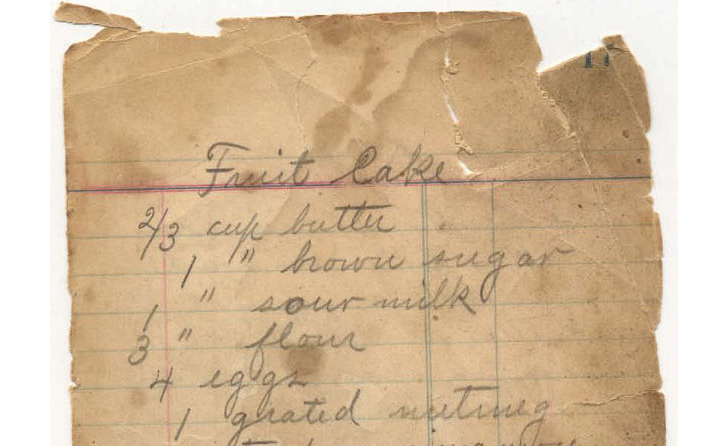 1864 Fruitcake Recipe